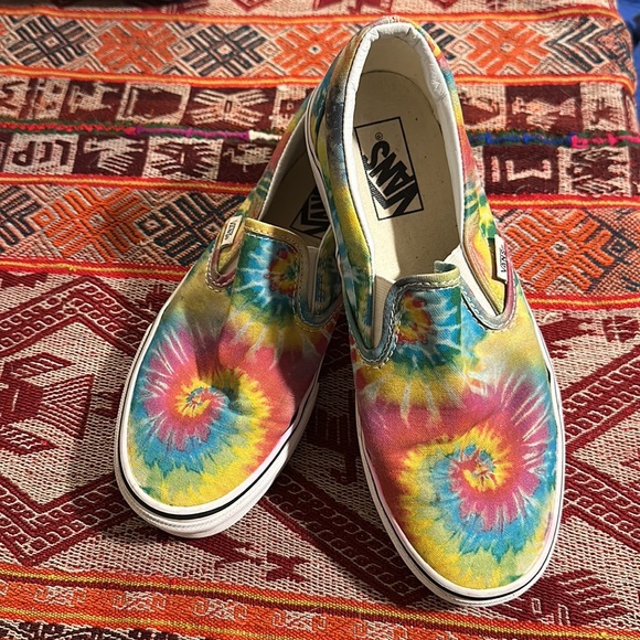 Tie Dye Slip On Vans - Picture 2 of 3